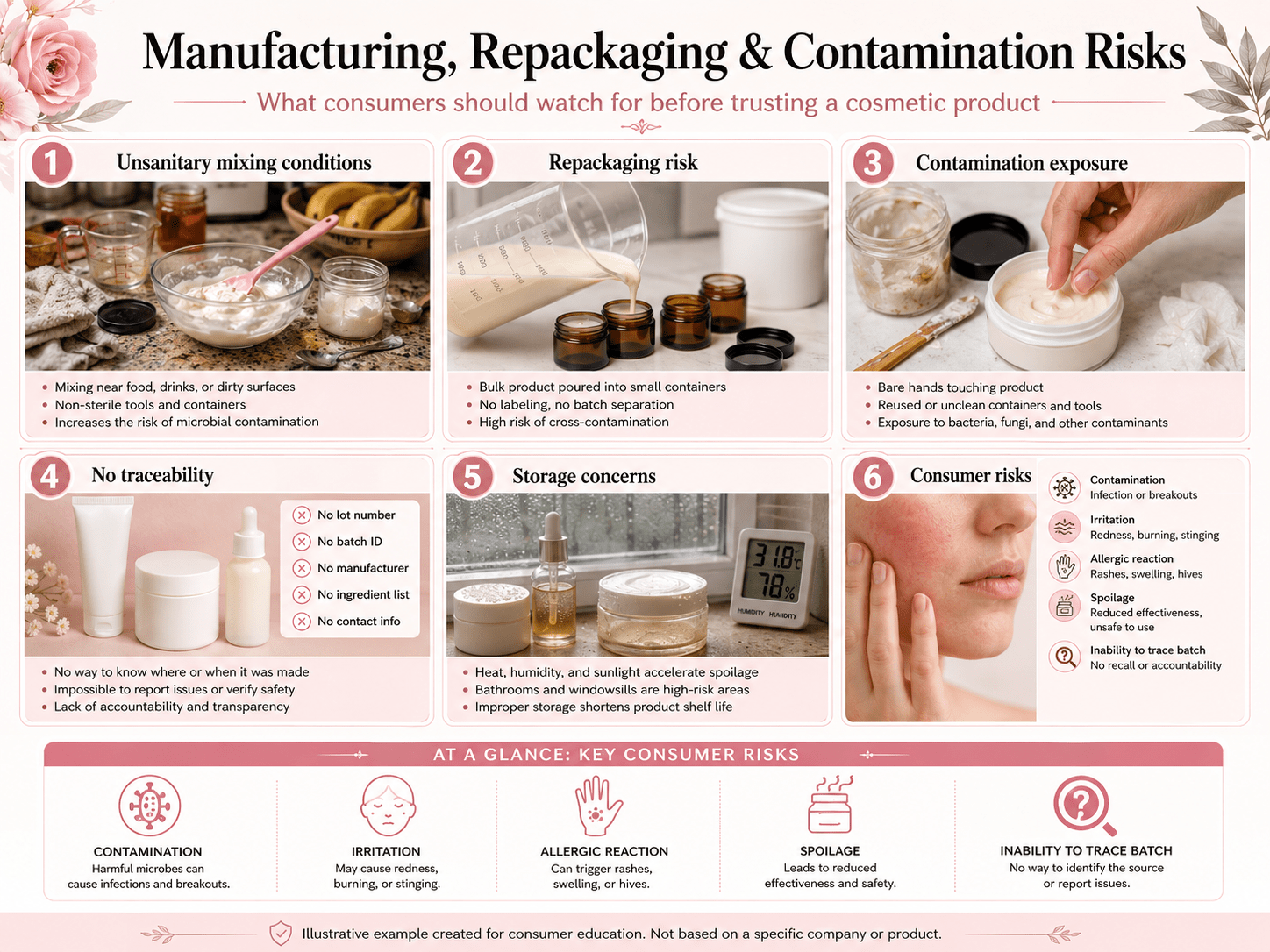 Product transparency example showing packaging, batch records, safety documentation, and manufacturing information